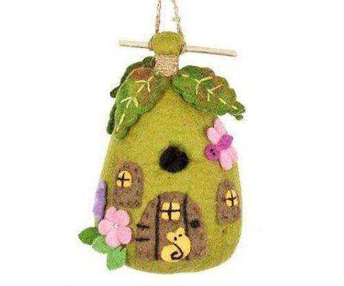 Wild Woolies Felt Birdhouse, Fairy House
