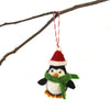 Hand Felted Christmas Ornament: Penguin