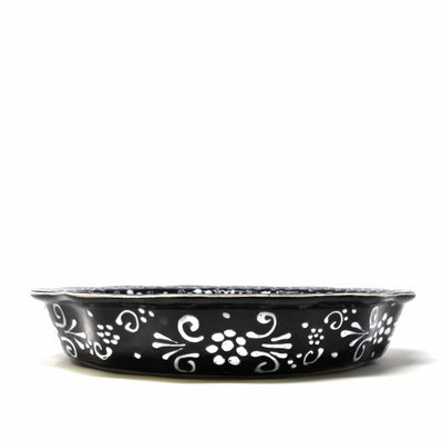 Encantada Handmade Pottery Serving Dish, Ink