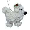 Poodle Dog Handmade Felt Ornaments, Set of 2
