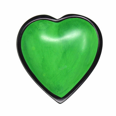 Soapstone Heart Bowl - Medium Green