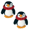 Handmade Penguin  Felt Ornaments, Set of 2