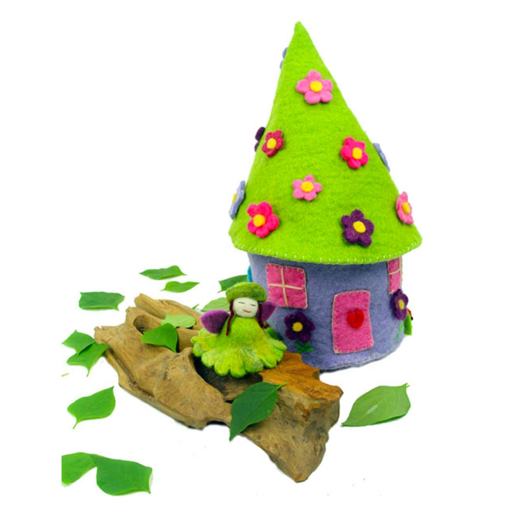 Felted Fairy House