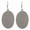 Lavendar Frost Abalone Oval Earrings