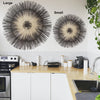 Large Palm Sun Circle, Black 47 inch