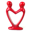 Soapstone Lovers Heart Red - 6 Inch