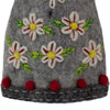 Handcrafted Felt Angel Tree Topper/Tabletop Décor, Grey