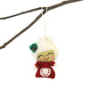 Santa Claus & Mrs. Claus Felt Ornament, Set of 2