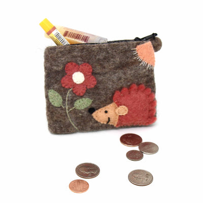 Handcrafted Hedgehog Coin Purse