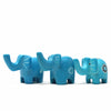 Soapstone Elephant - Medium - Turquoise