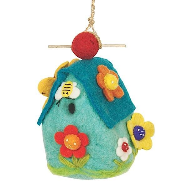 Wild Woolies Felt Birdhouse, Flower House