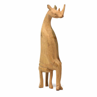 Mahogany Party Animal Sculpture Carving