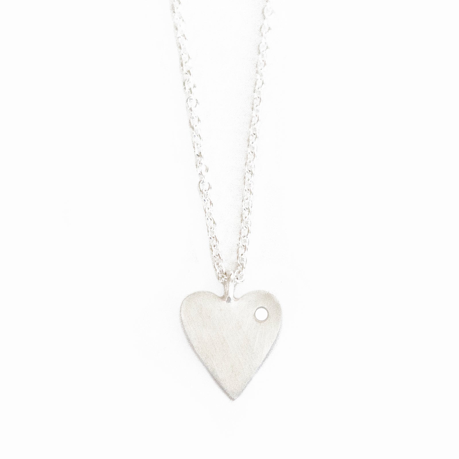 Silverpolished Heart Necklace