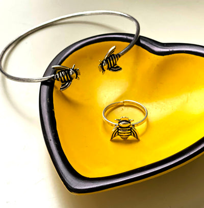 Honeybee Adjustable Ring & Bracelet Set