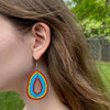 Maasai Bead Flamedrops Dangle Earrings