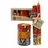 Hand-Painted Votive Candles, Boxed Set of 3 (Damisi Design)