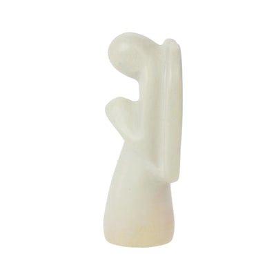 5-Pack - Soapstone Angel Sculpture - Small - Natural Stone