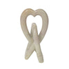 Soapstone Heart Design Eternal Love Knot Sculpture