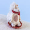 Handmade Sledding Unicorn Felt Ornament