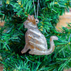 Cat Haitian Metal Drum Ornament, Set of 2