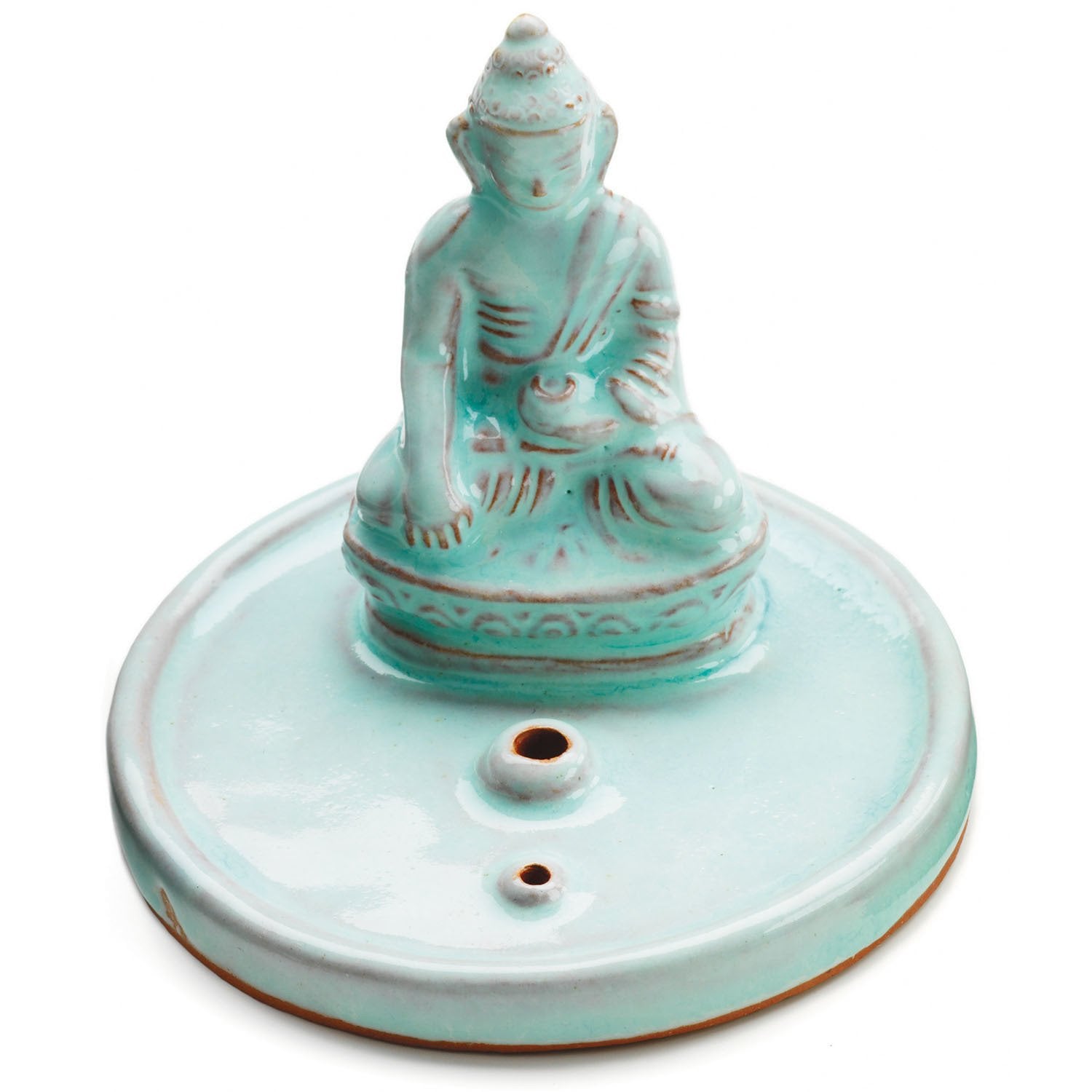 Incense Burner - Celadon Buddha