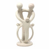 Natural Soapstone Family Sculpture - 2 Parents, 3 Children