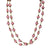 Handcrafted Clay Bead Long Necklace from Haitian Artisans, Pink