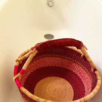 Bolga Market Basket, Extra Large - Mixed Colors