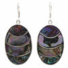 Lavendar Frost Abalone Oval Earrings