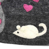 Handmade Felt Cat & Mouse Tea Cozy