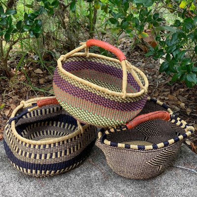 Bolga Market Basket, Extra Large - Mixed Colors