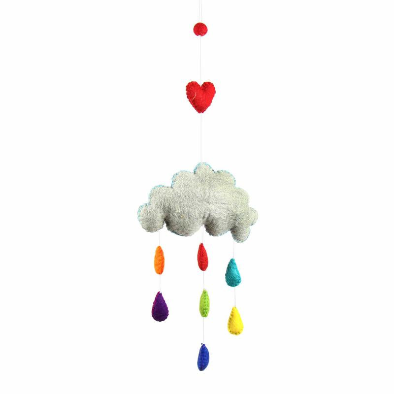 Colorful Raindrops Mobile Room Decor
