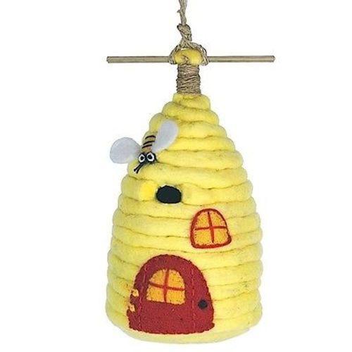 Wild Woolies Felt Birdhouse, Honey House