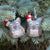 Owl Handmade Felt Ornaments, Set of 2