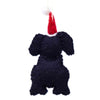 Black Labrador Dog Santa Handmade Felt Ornaments, Set of 2