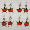 Dancing Girl Pumpkin Earrings with Linen Gift Bag - The Takataka Collection