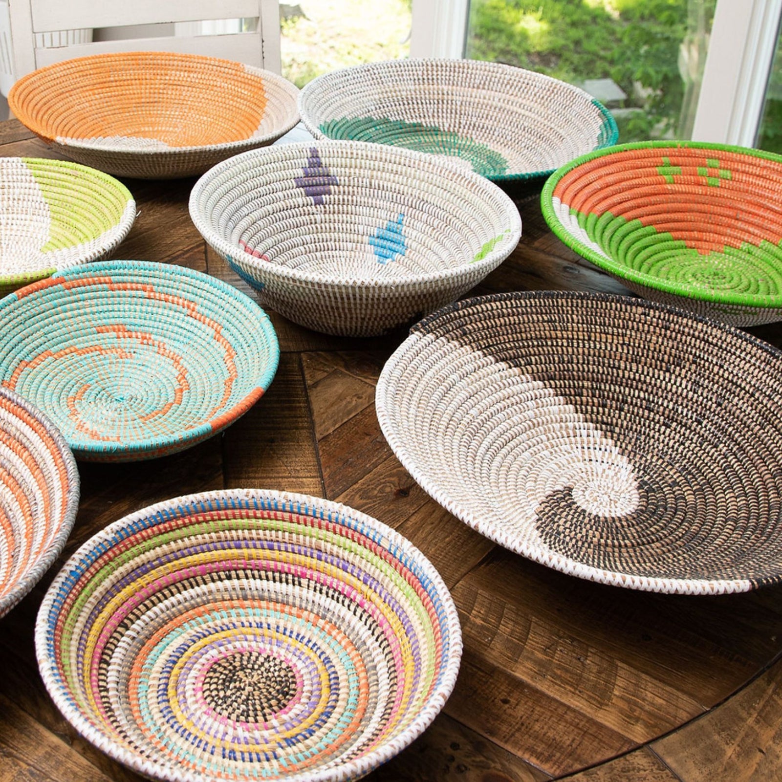 Medium Senegal Basket/Wall Decor in Mixed Colors