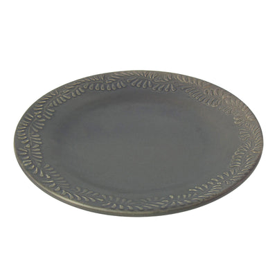 Encantada Handmade Pottery Serving Platter, Gris