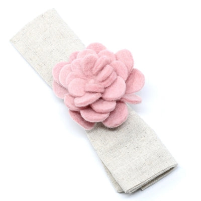 Hand-felted Zinnia Napkin Rings, Set of Four Colors
