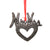 Mr & Mrs Newlywed Heart Haitian Steel Drum Christmas Ornament