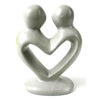 Soapstone Lovers Heart Natural - 4 Inch