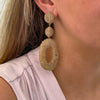 Handmade Jute Geo Statement Earrings