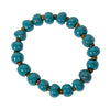 Handcrafted Stackable Set Clay Bead Bracelets from Haitian Artisans, Blue Hues