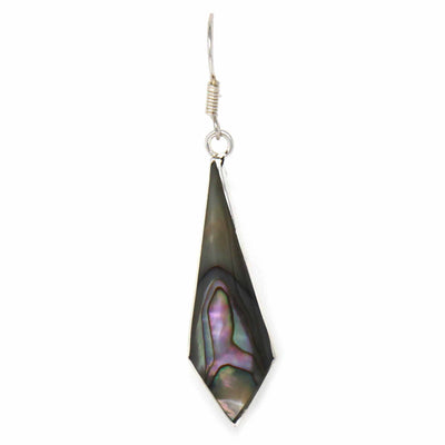 Abalone Diamond Shaped Dangle Earrings