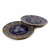 Encantada Handmade Pottery 11.75" Set of 2 Dinner Plates, Blue