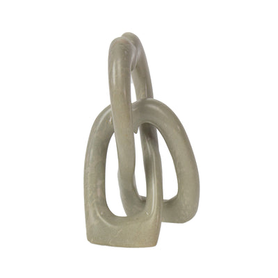 Soapstone Heart Design Eternal Love Knot Sculpture