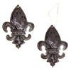 Fleur Des Lis Haitian Metal Drum Christmas Ornaments, Set of 2