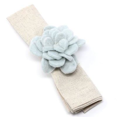 Hand-felted Zinnia Napkin Rings, Set of Four Colors