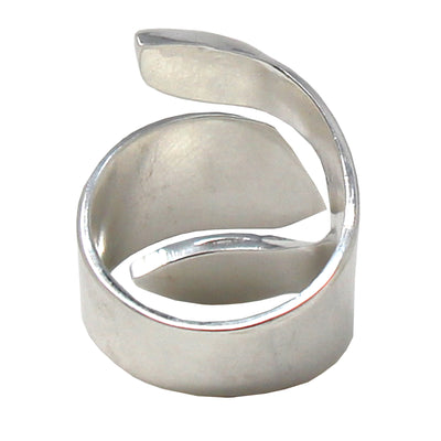 Alpaca Silver Wrap Red Jasper Ring - Size 8
