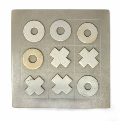 Handcarved Soapstone Tic-Tac-Toe Game Set